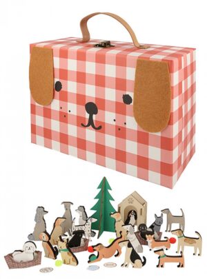 Εορταστικό Ημερολόγιο-Wooden Dog Suitcase