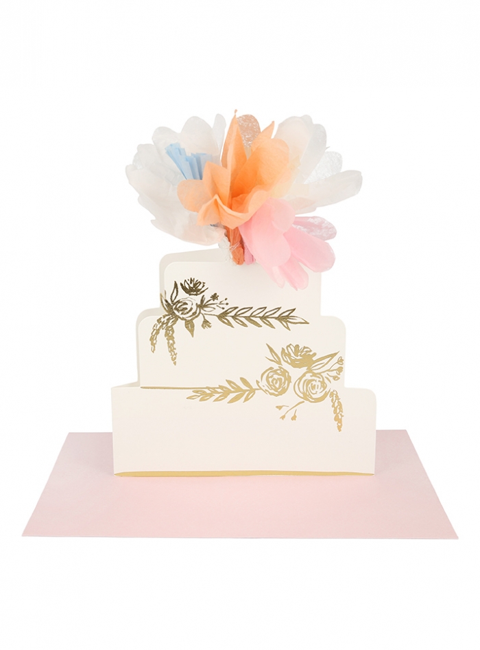 Ευχετήρια  Κάρτα  Floral  Cake