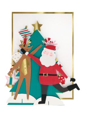 Ευχετήρια Κάρτα Honeycomb Χριστουγεννιάτικο Δέντρο