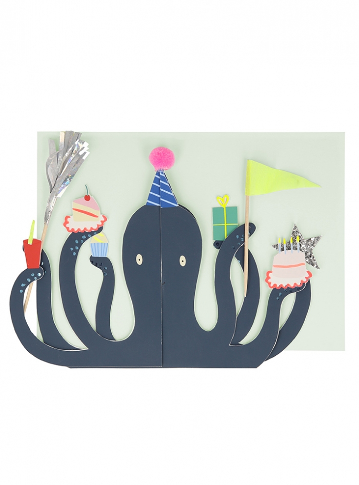 Ευχετήρια  Κάρτα  Party  Octopus