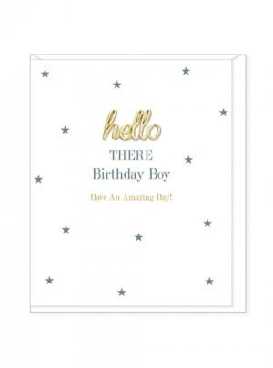 Ευχετήρια  Κάρτα  –  Hello  Birthday  Boy 