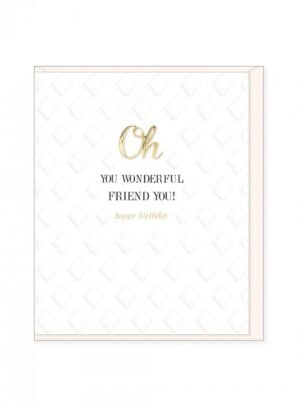 Ευχετήρια  Κάρτα  –  Wonderful  Friend,  Birthday 