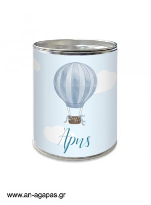 Μπομπονιέρα  Κουμπαράς  Blue  Hotair  Balloon