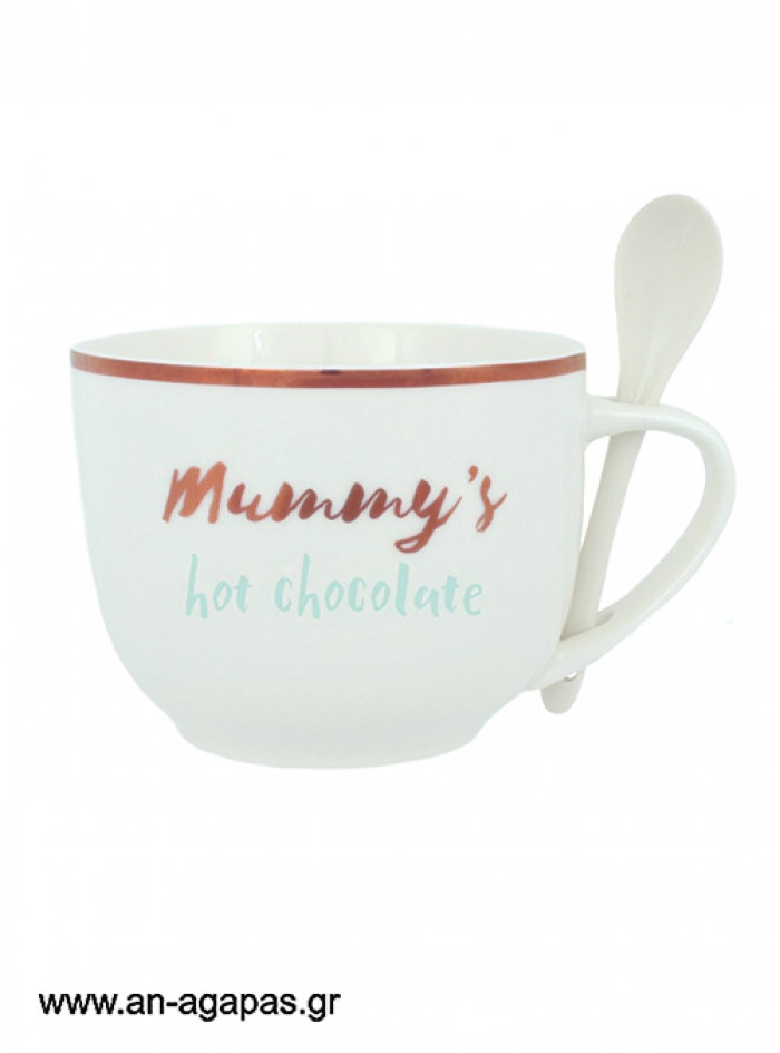 Σετ  Κούπα  +  Κουτάλι  Mummy’s  Hot  Chocolate