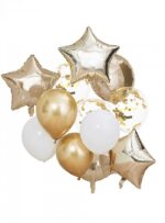Μπαλόνια-Χρυσά-Λευκά-Confetti-1.jpg Σετ Μπαλόνια Χρυσά-Λευκά-Confetti