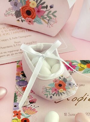 Μπομπονιέρα Μπαρετάκι PInk Modern Blossom