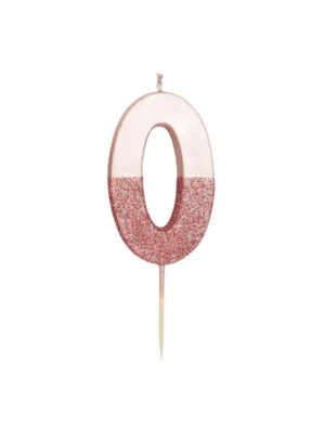 Κεράκι Νο 0 Rose Gold