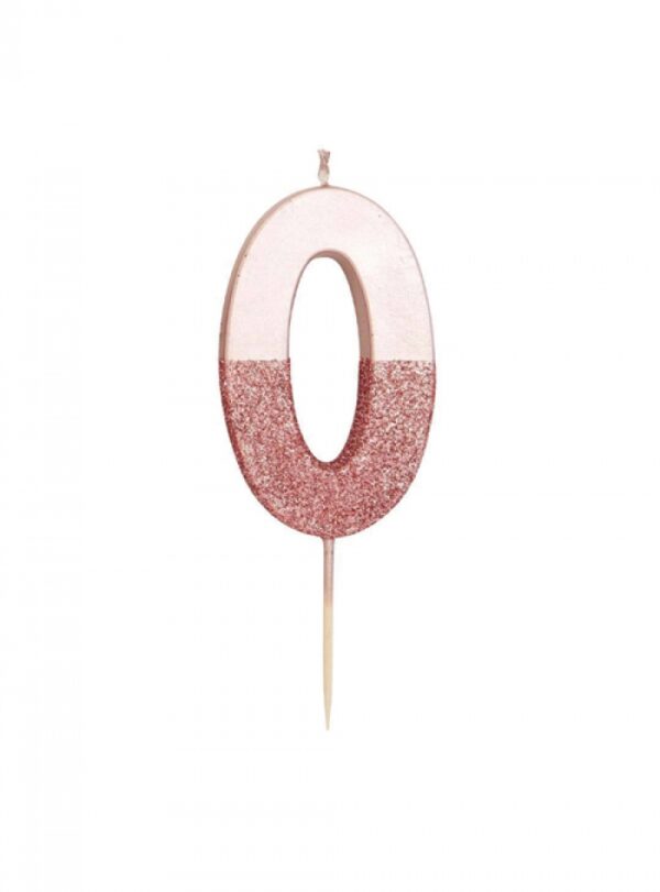 Κεράκι Νο 0 Rose Gold