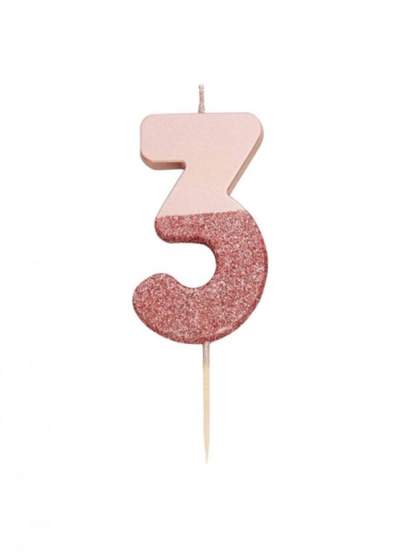 Κεράκι Νο 3 Rose Gold