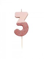 Κεράκι Νο 3 Rose Gold