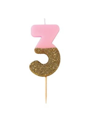 Κεράκι  Νο  3  We  ♥  Birthdays 