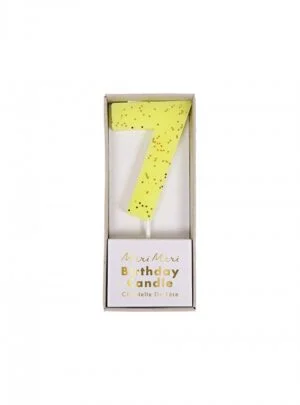 Κεράκι  Νο  7  Κίτρινο 