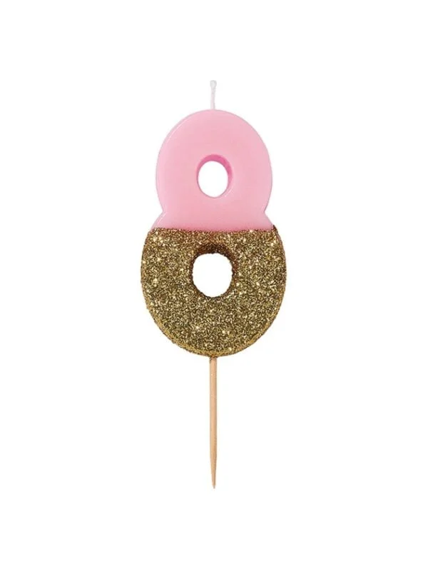 Κεράκι  Νο  8  We  ♥  Birthdays