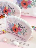 Μπομπονιέρα Πορτοφόλι PInk Modern Blossom