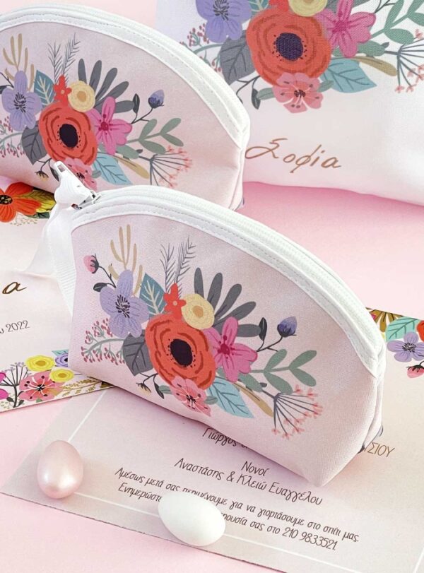 Μπομπονιέρα Πορτοφόλι PInk Modern Blossom