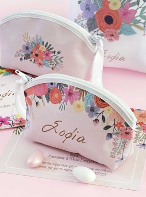 Μπομπονιέρα Πορτοφόλι PInk Modern Blossom