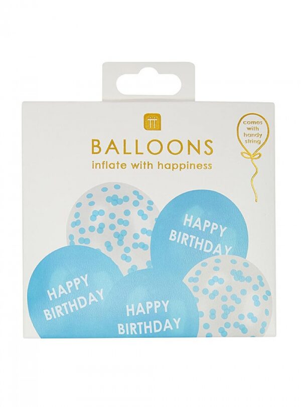 Μπαλόνια Σετ Μπλε Confetti