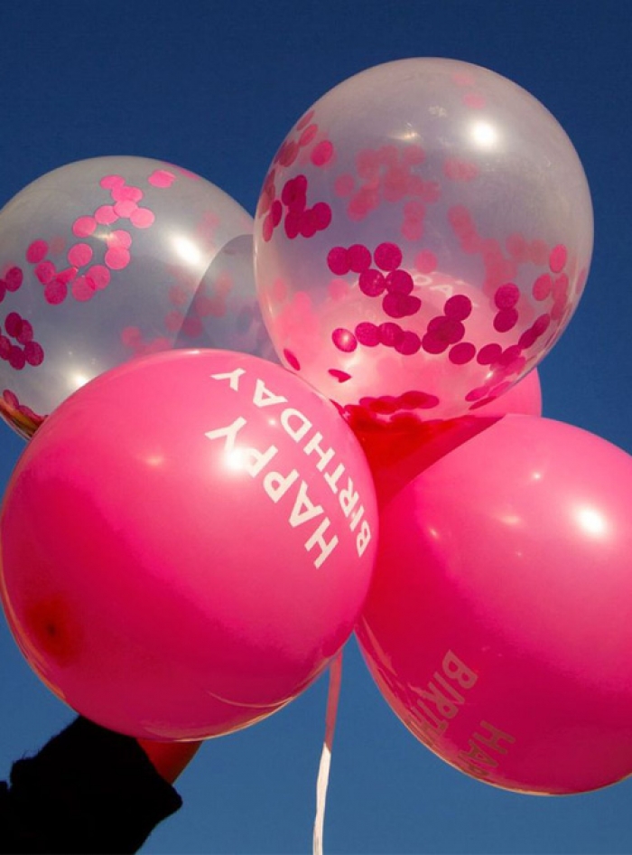 Μπαλόνια Σετ Ροζ Confetti