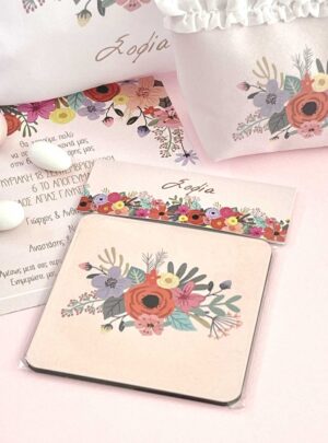 Μπομπονιέρα Σουβέρ Pink Modern Blossom