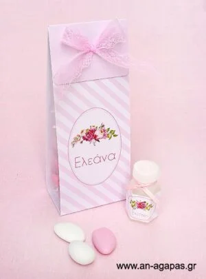   Μπομπονιέρα  Φάκελος  Bubbles  Bouquet  in  Pink 