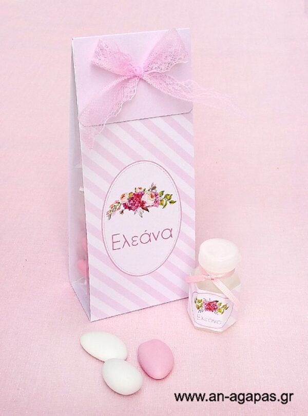 Μπομπονιέρα  Φάκελος  Bubbles  Bouquet  in  Pink