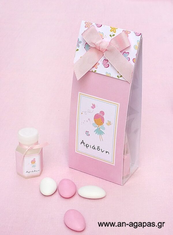 Μπομπονιέρα  Φάκελος  Bubbles  Pink  Fairy