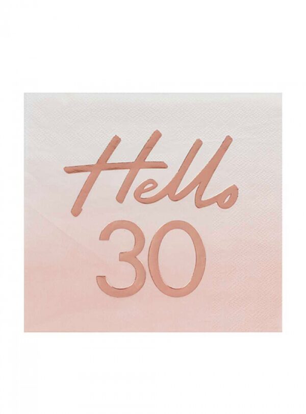 Χαρτοπετσέτα Φαγητού Hello 30 (16τμχ)