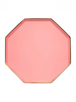 Πιάτο  Φαγητού  Neon  Coral  (8τμχ)