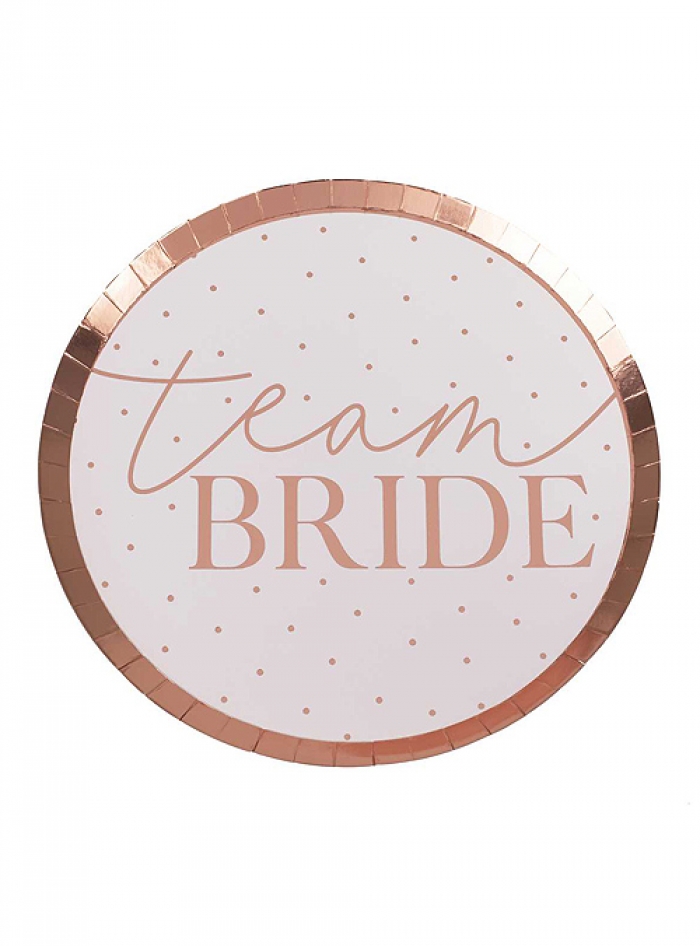 Πιάτο Φαγητού Team Bride (8τμχ)