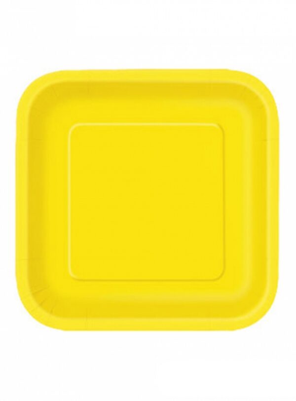 Πιάτο Φαγητού Yellow (14τμχ)
