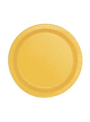Πιάτο Φαγητού Yellow (8τμχ)