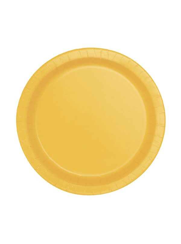Πιάτο Φαγητού Yellow (8τμχ)