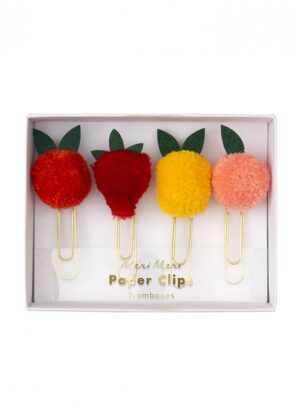 Συνδετήρες  Φρούτα  με  Pom  Pom 