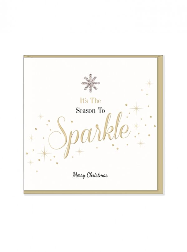 Ευχετήρια  Χριστουγεννιάτικη  κάρτα  It’s  the  Seasosn  To  Sparkle