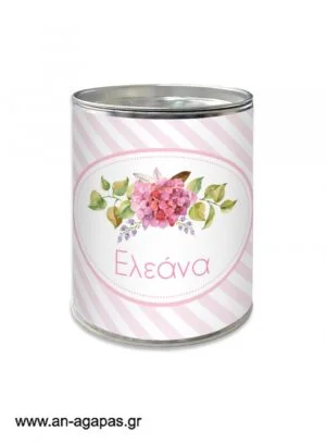 Μπομπονιέρα  βάπτισης  κουμπαράς  Bouquet  in  Pink 