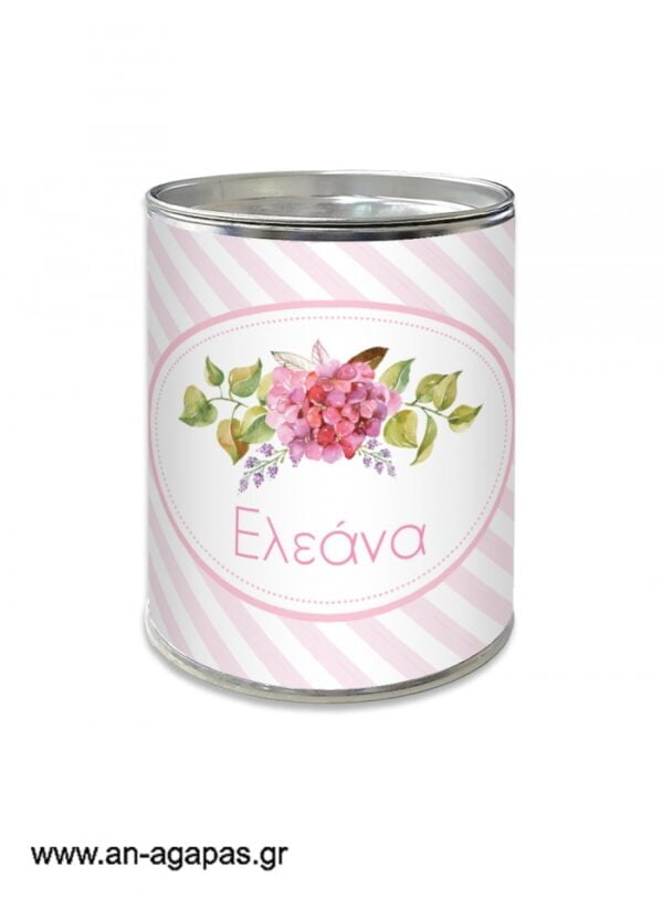 Μπομπονιέρα  βάπτισης  κουμπαράς  Bouquet  in  Pink