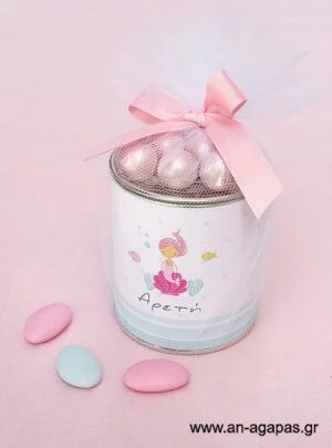 Μπομπονιέρα  βάπτισης  κουμπαράς  Cute  Mermaid 