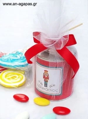 Μπομπονιέρα  βάπτισης  κουμπαράς  Nutcracker 