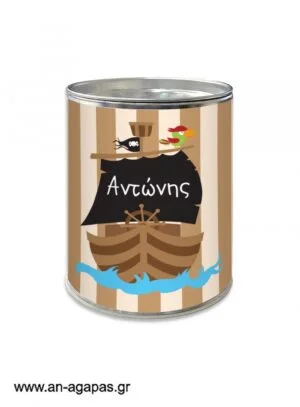 Μπομπονιέρα  βάπτισης  κουμπαράς  Pirate  Ship 