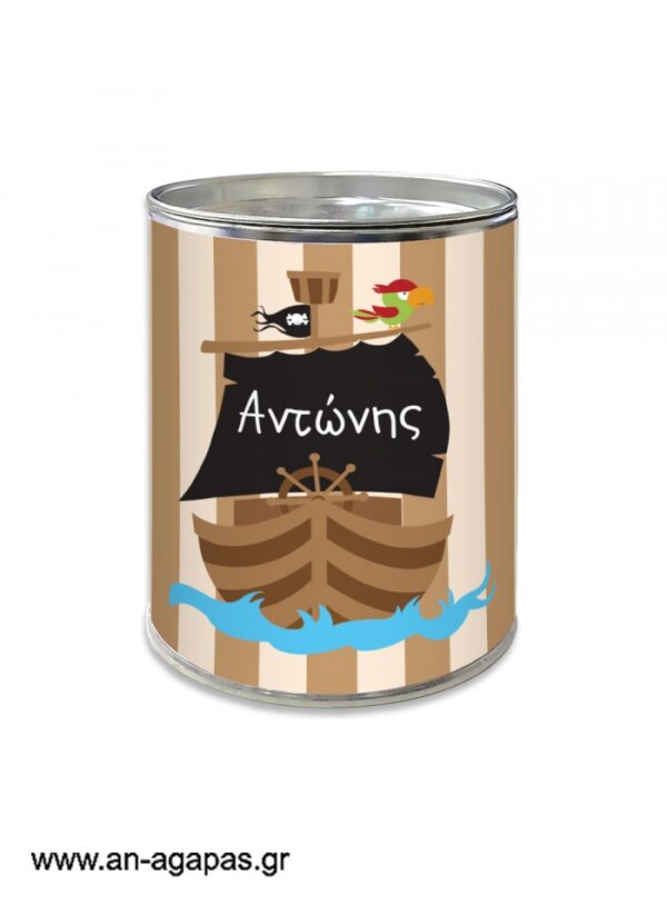 Μπομπονιέρα  βάπτισης  κουμπαράς  Pirate  Ship