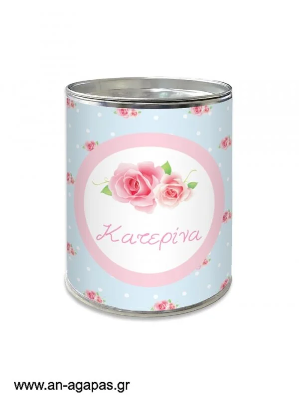 Μπομπονιέρα  βάπτισης  κουμπαράς  Shabby  Chic