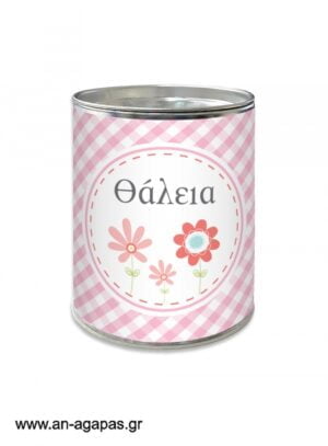 Μπομπονιέρα  βάπτισης  κουμπαράς  Spring  Blossom