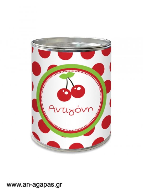 Μπομπονιέρα  βάπτισης  κουμπαράς  Sweet  Cherry