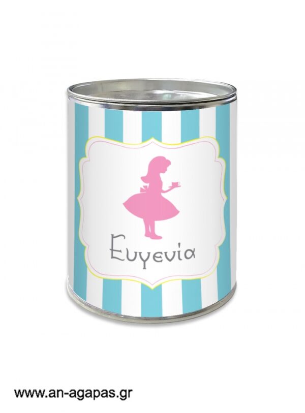 Μπομπονιέρα  βάπτισης  κουμπαράς  Tea  Girl