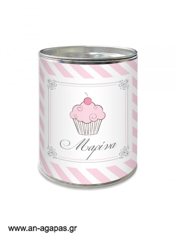 Μπομπονιέρα  βάπτισης  κουμπαράς  Tea  Time