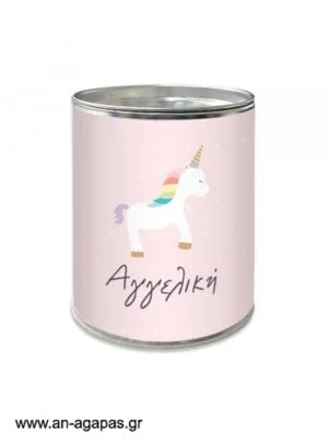 Μπομπονιέρα  βάπτισης  κουμπαράς  Unicorn 