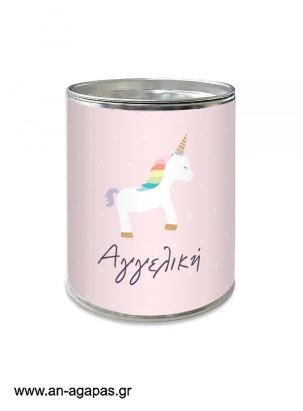 Μπομπονιέρα  βάπτισης  κουμπαράς  Unicorn