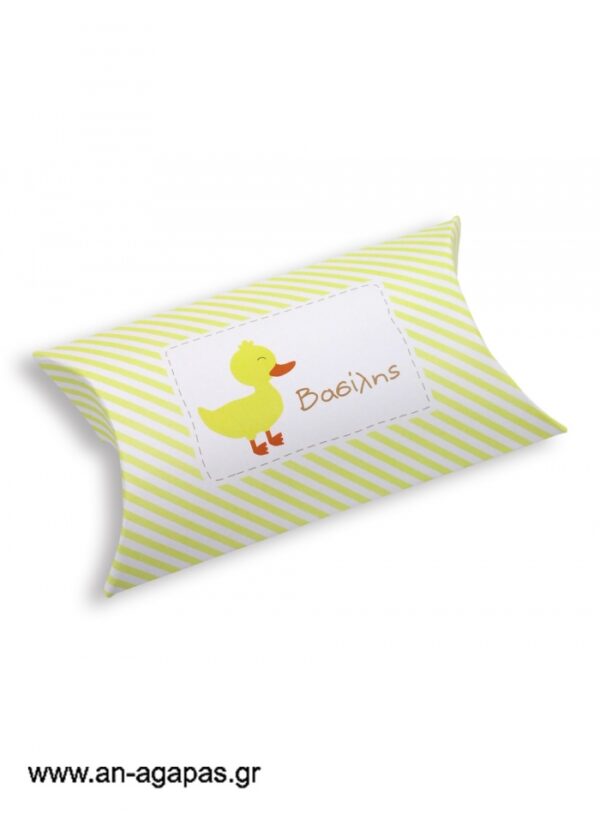 Μπομπονιέρα  βάπτισης  κουτί  μπομπέ  Little  Duck