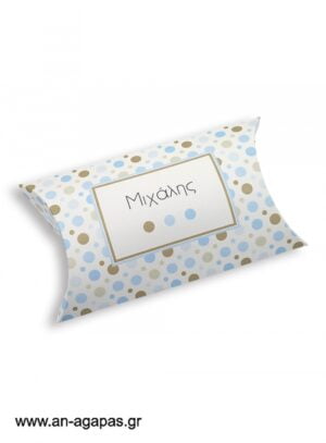 Μπομπονιέρα  βάπτισης  κουτί  μπομπέ  Polka  Dot  Fun