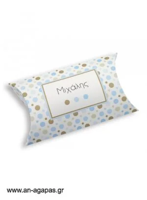 Μπομπονιέρα  βάπτισης  κουτί  μπομπέ  Polka  Dot  Fun